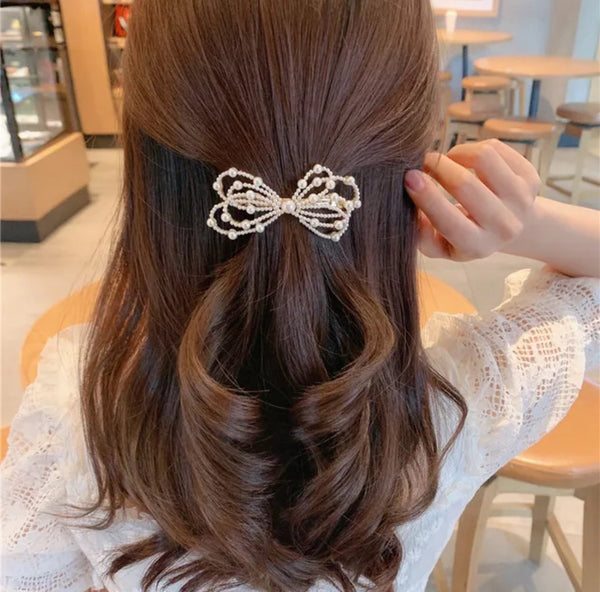 Pearl Bow Clip